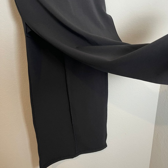 Vtg Y2k Edgy Romantic Renee Lauren HighSlit Black Skirt Built in Short S Minimal - Picture 5 of 12